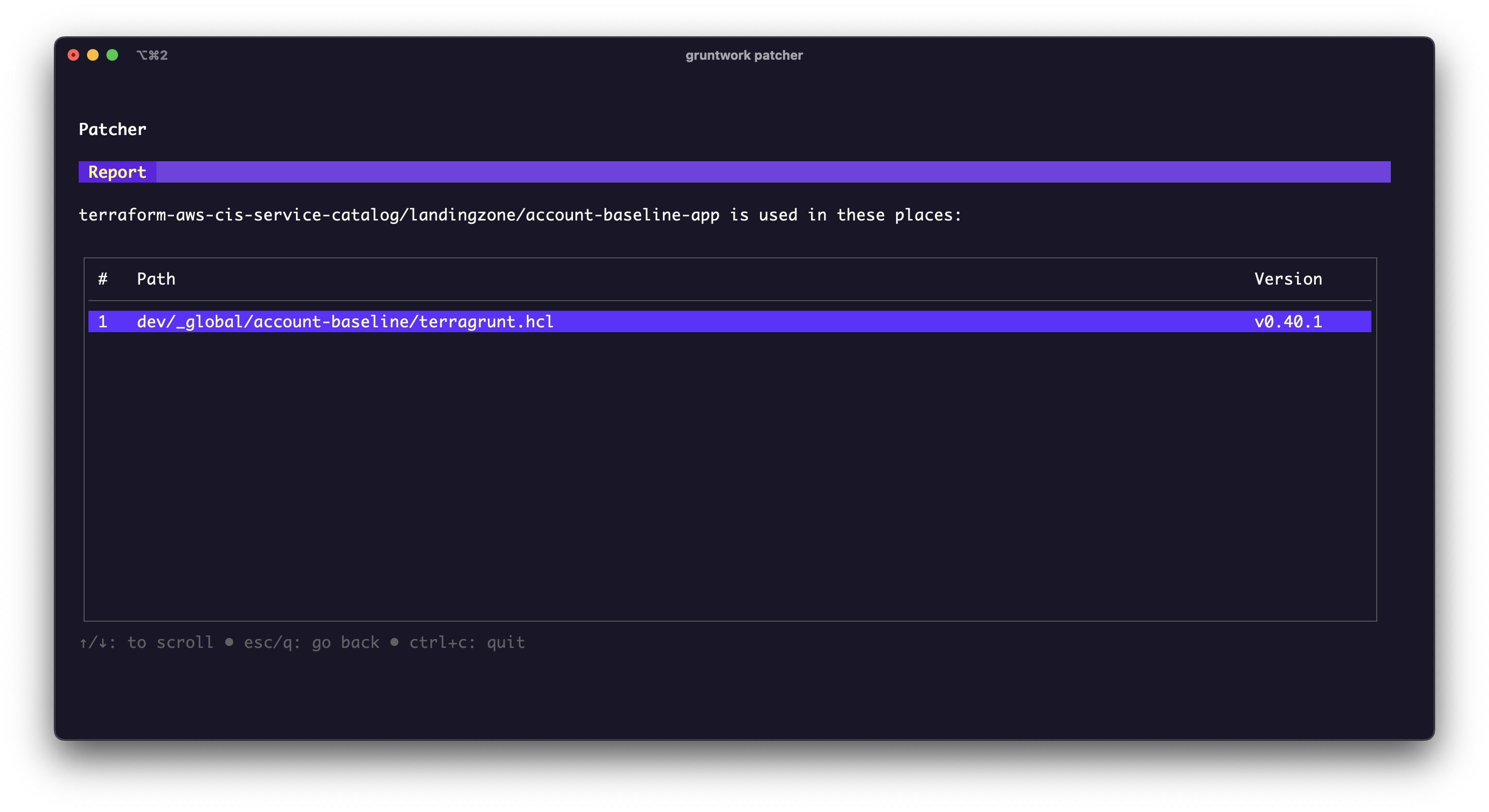 Patcher Usages screenshot